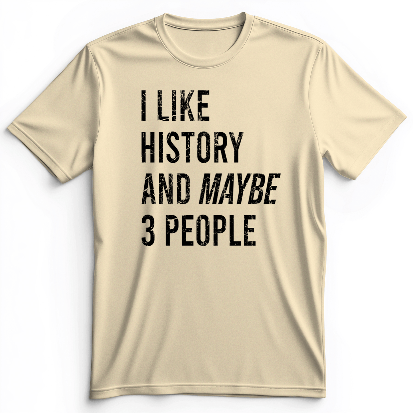 I Like History And Maybe 3 People Premium Tee Natural / S