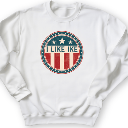 I Like Ike Crewneck White / S