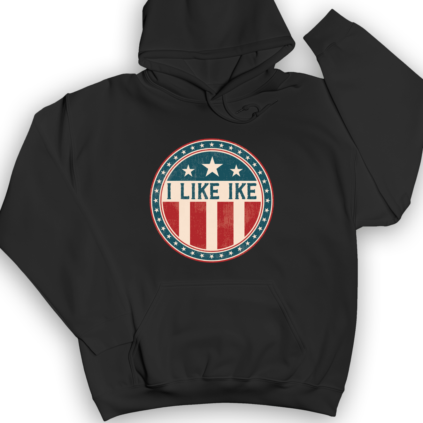 I Like Ike Hoodie Black / S