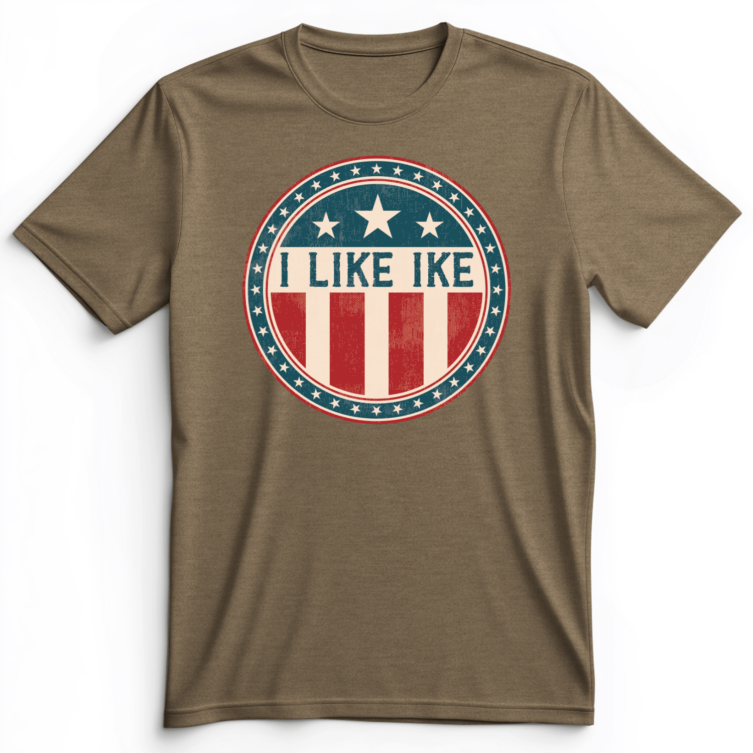 I Like Ike Premium Tee Heather Olive / S