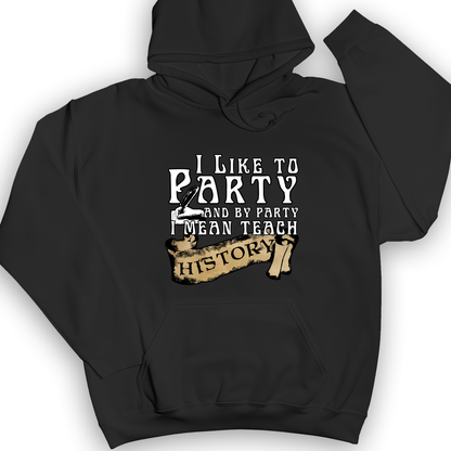 I Like To Party Hoodie Black / S