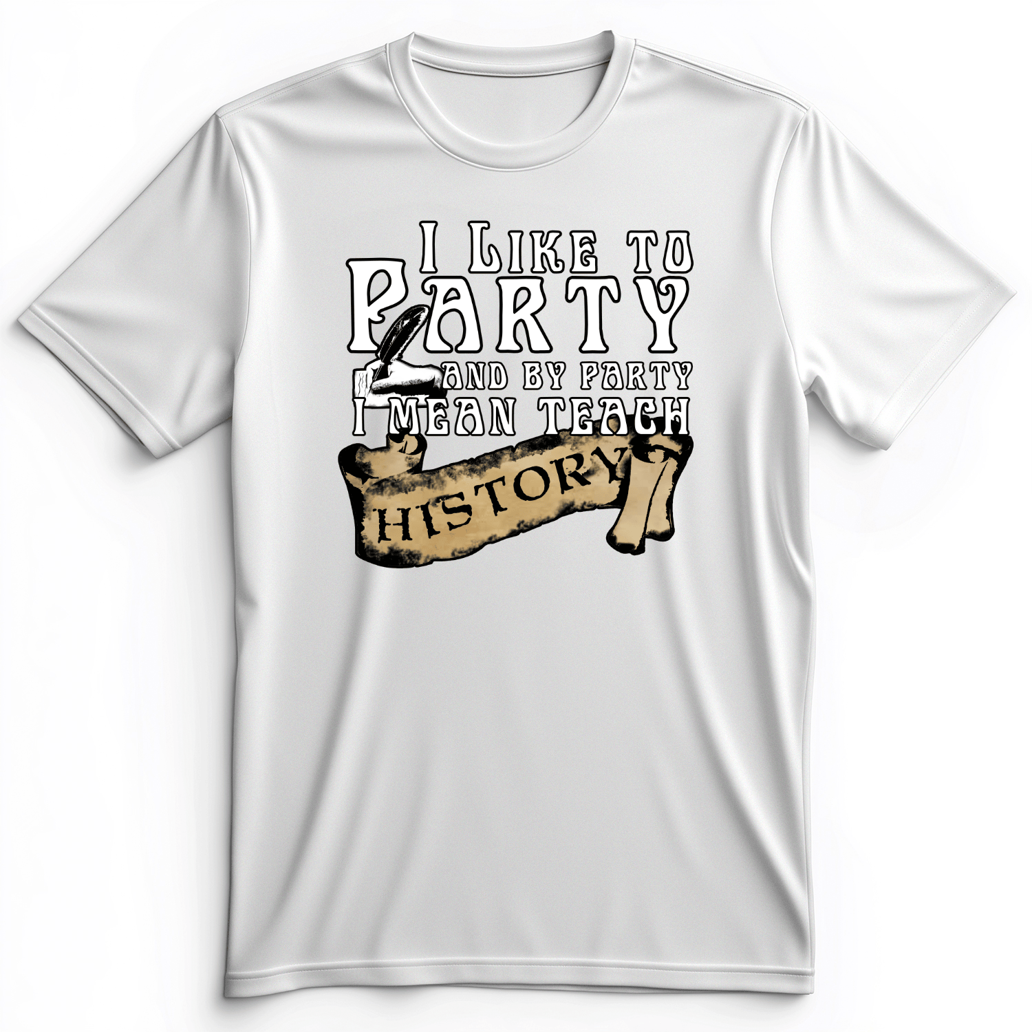 I Like To Party Premium Tee White / S