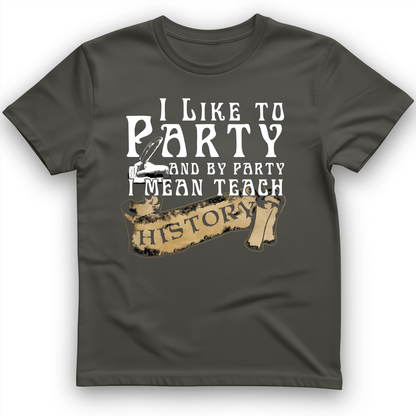 I Like To Party T-Shirt Charcoal / L