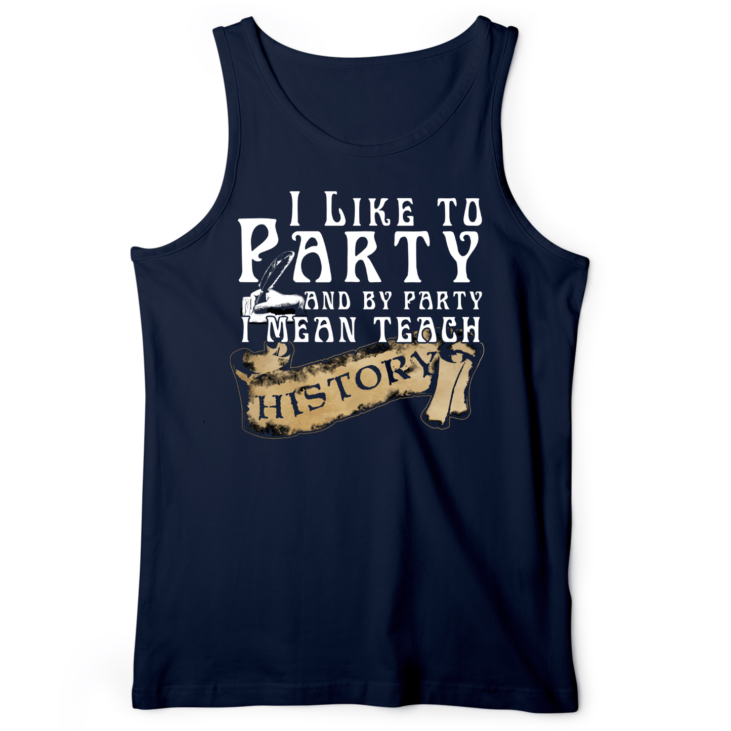 I Like To Party Tank Navy / XS