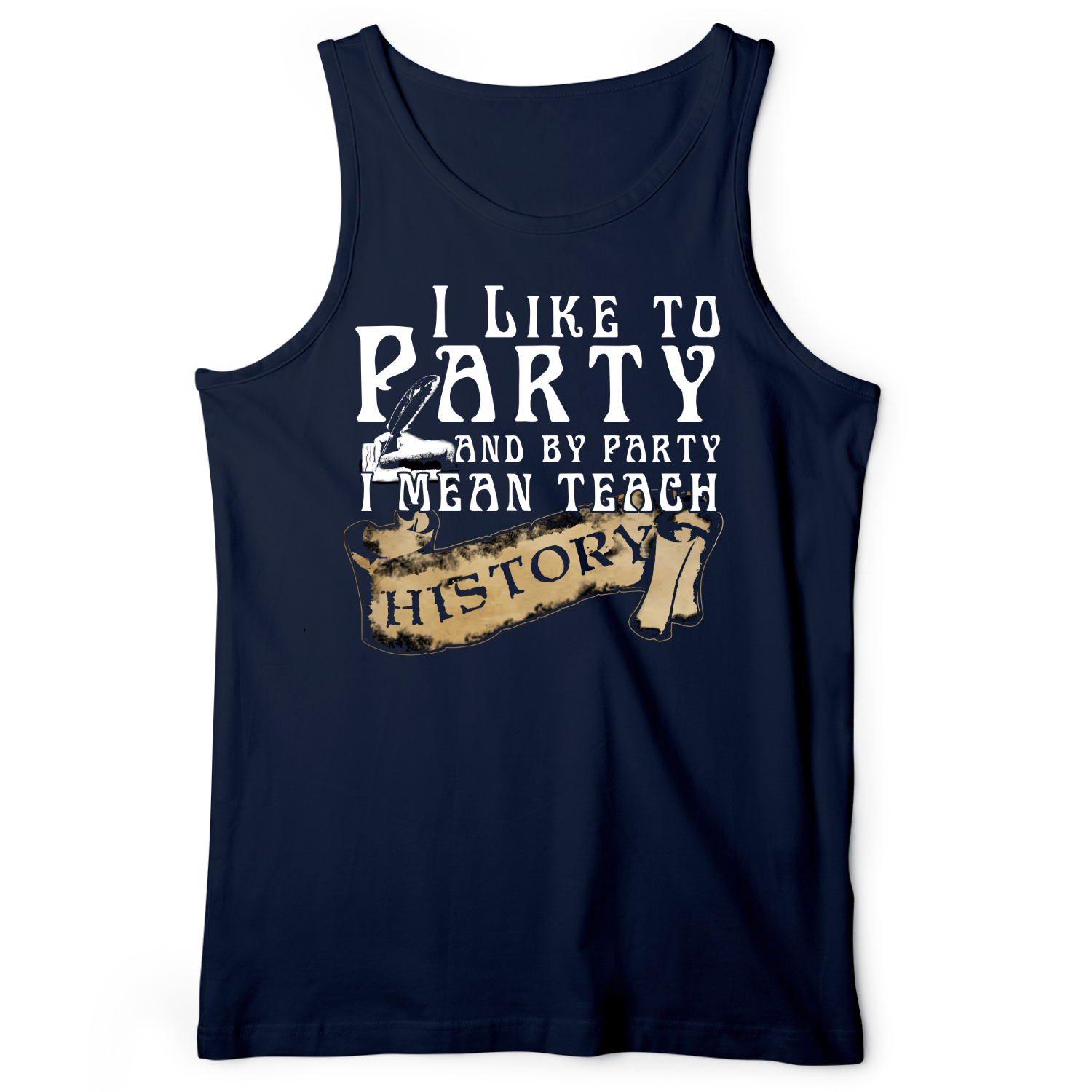I Like To Party Tank Navy / XS
