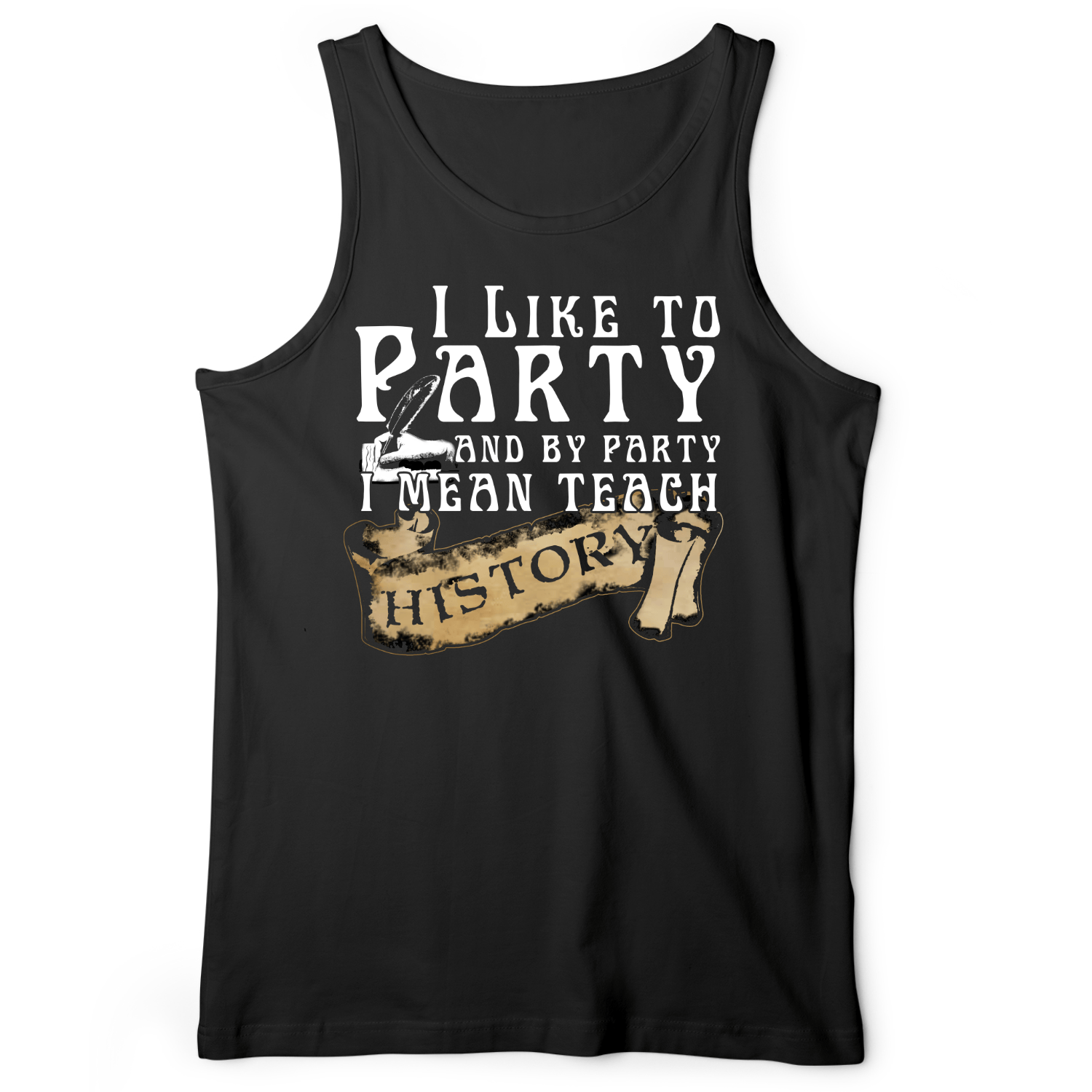I Like To Party Tank Black / XS