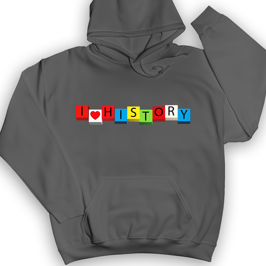 I Love History Blocks Hoodie