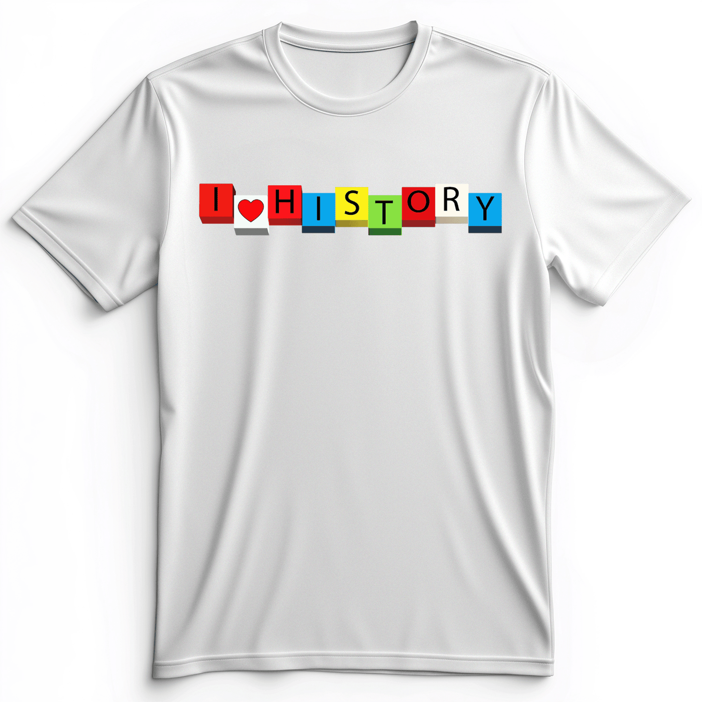 I Love History Blocks premium tee White / S