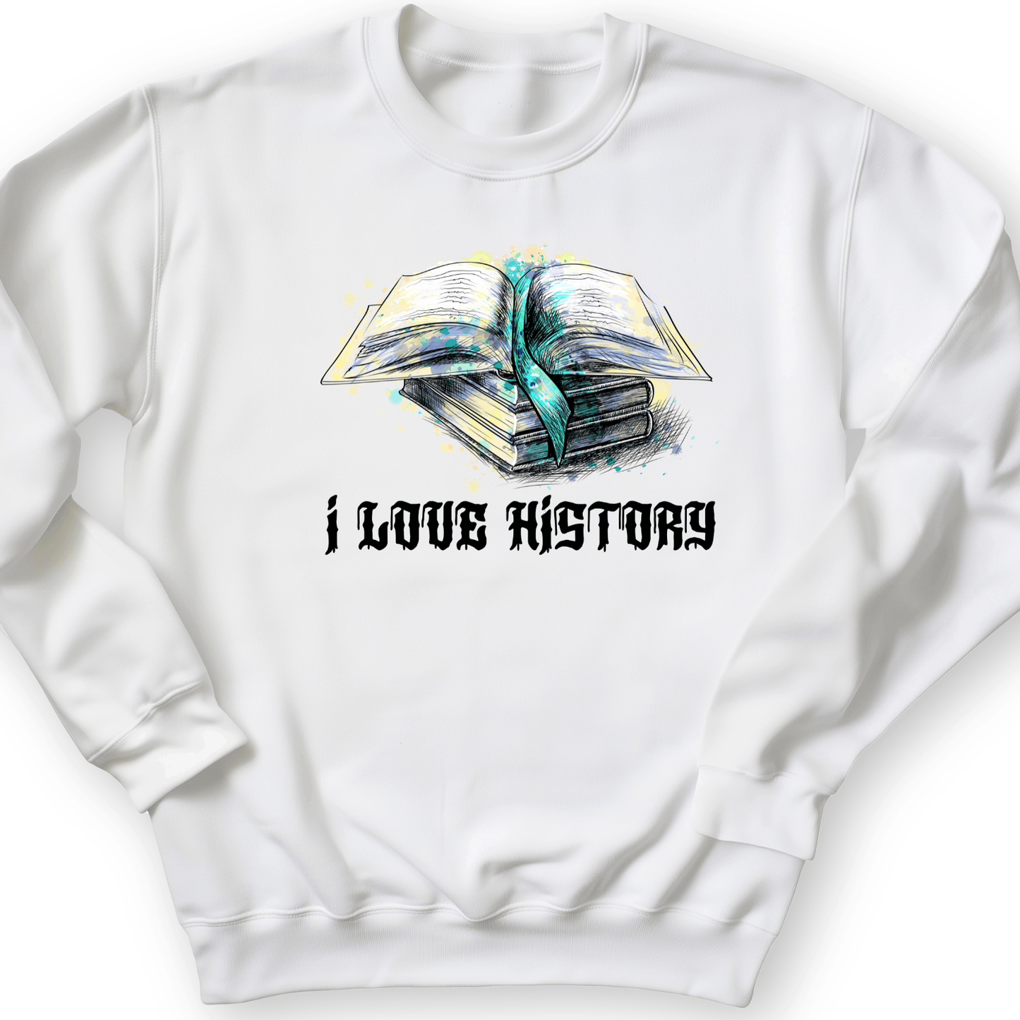 I Love History Crewneck White / S