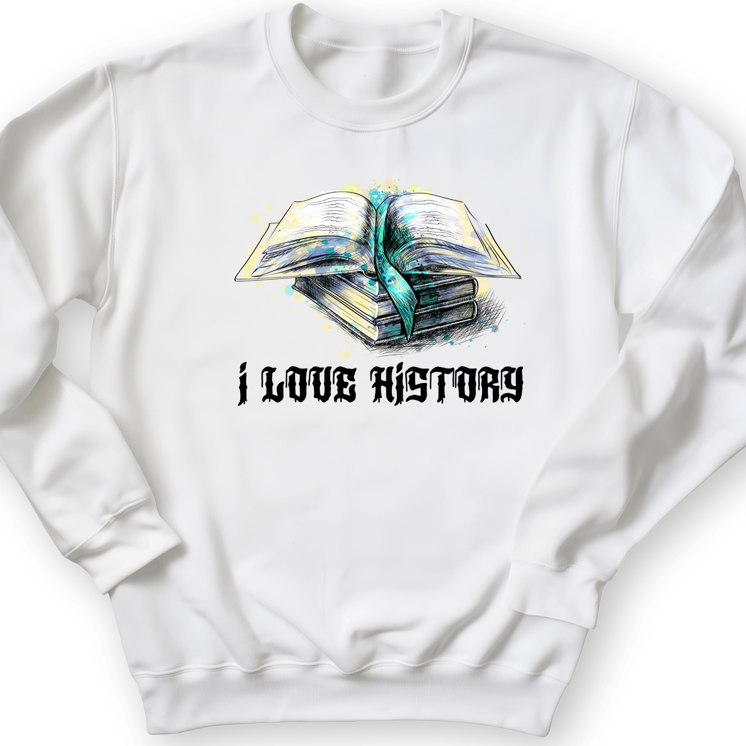I Love History Crewneck White / S