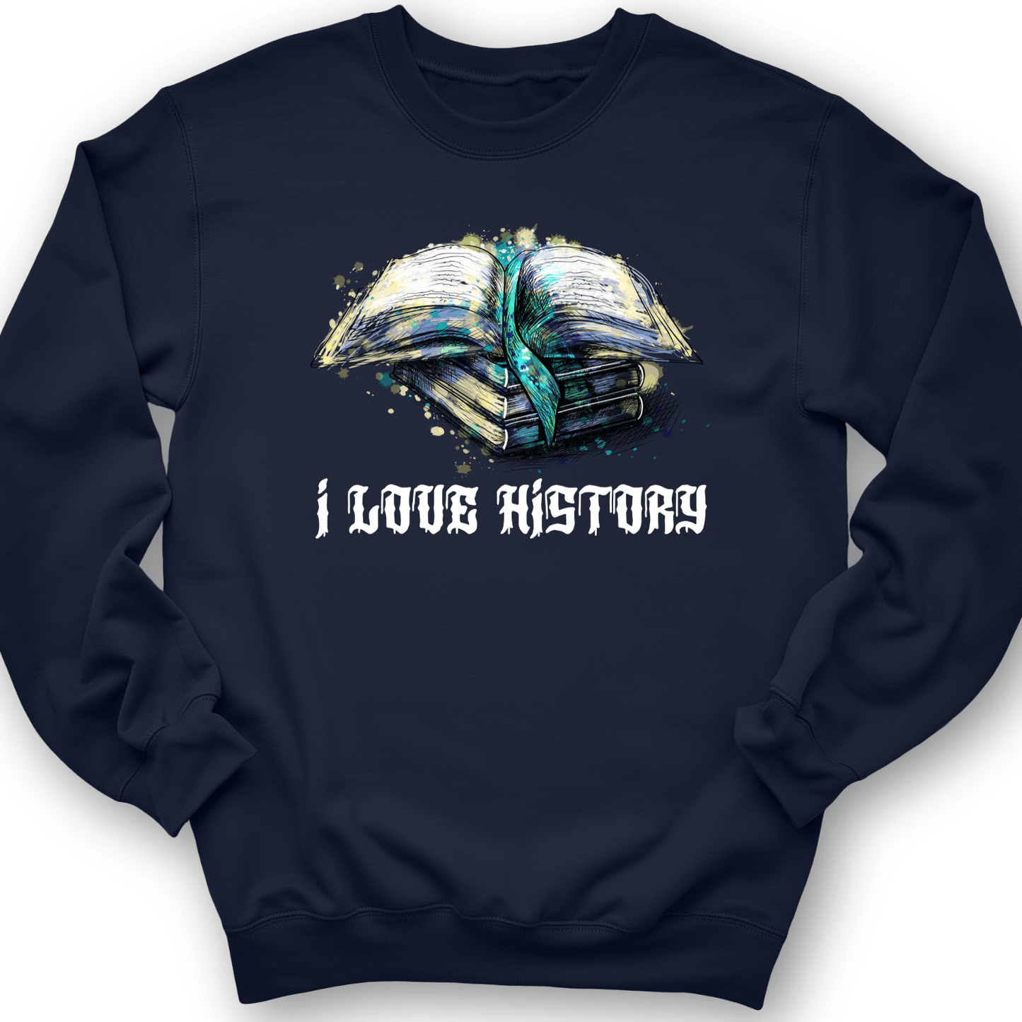 I Love History Crewneck Navy / S