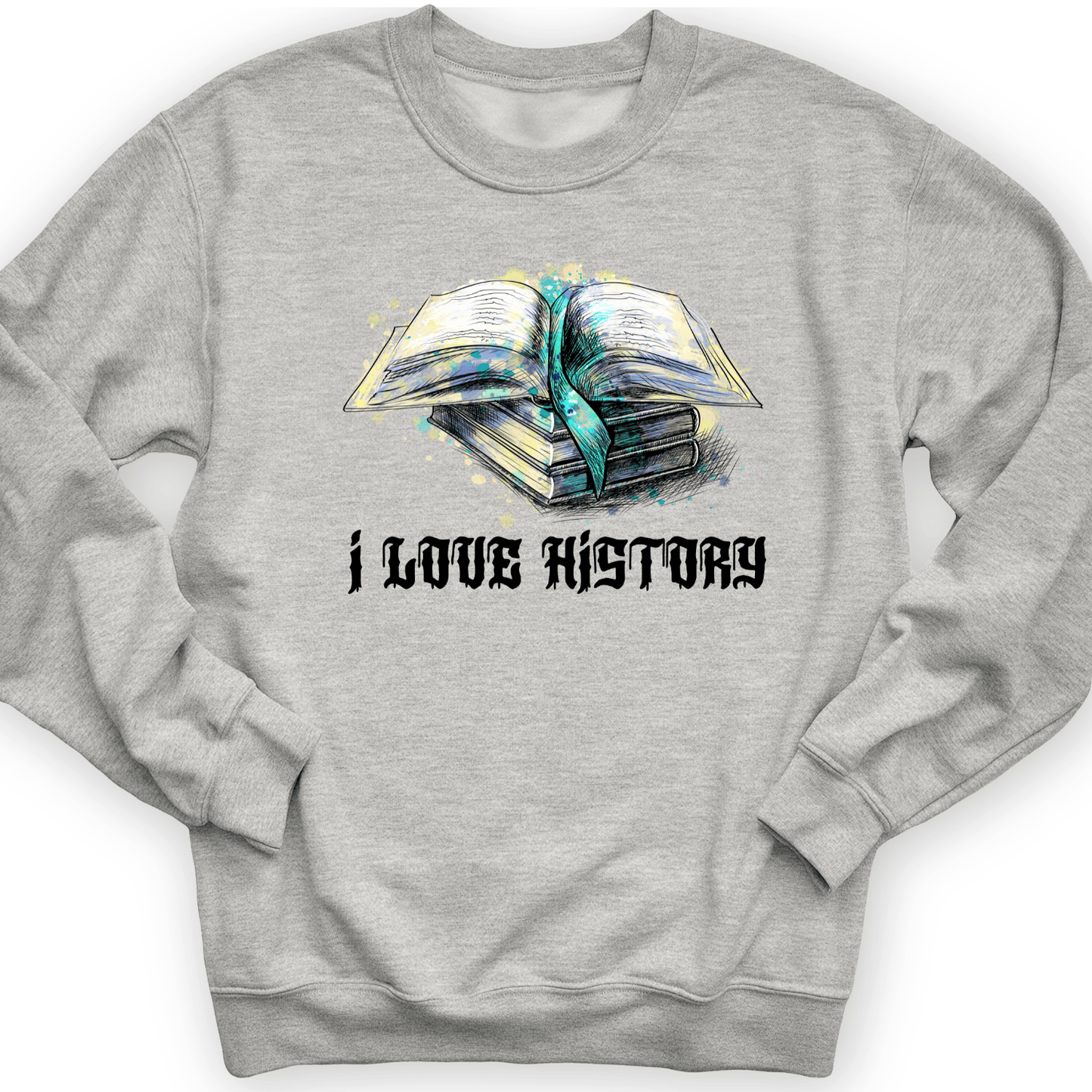 I Love History Crewneck Sport Grey / S