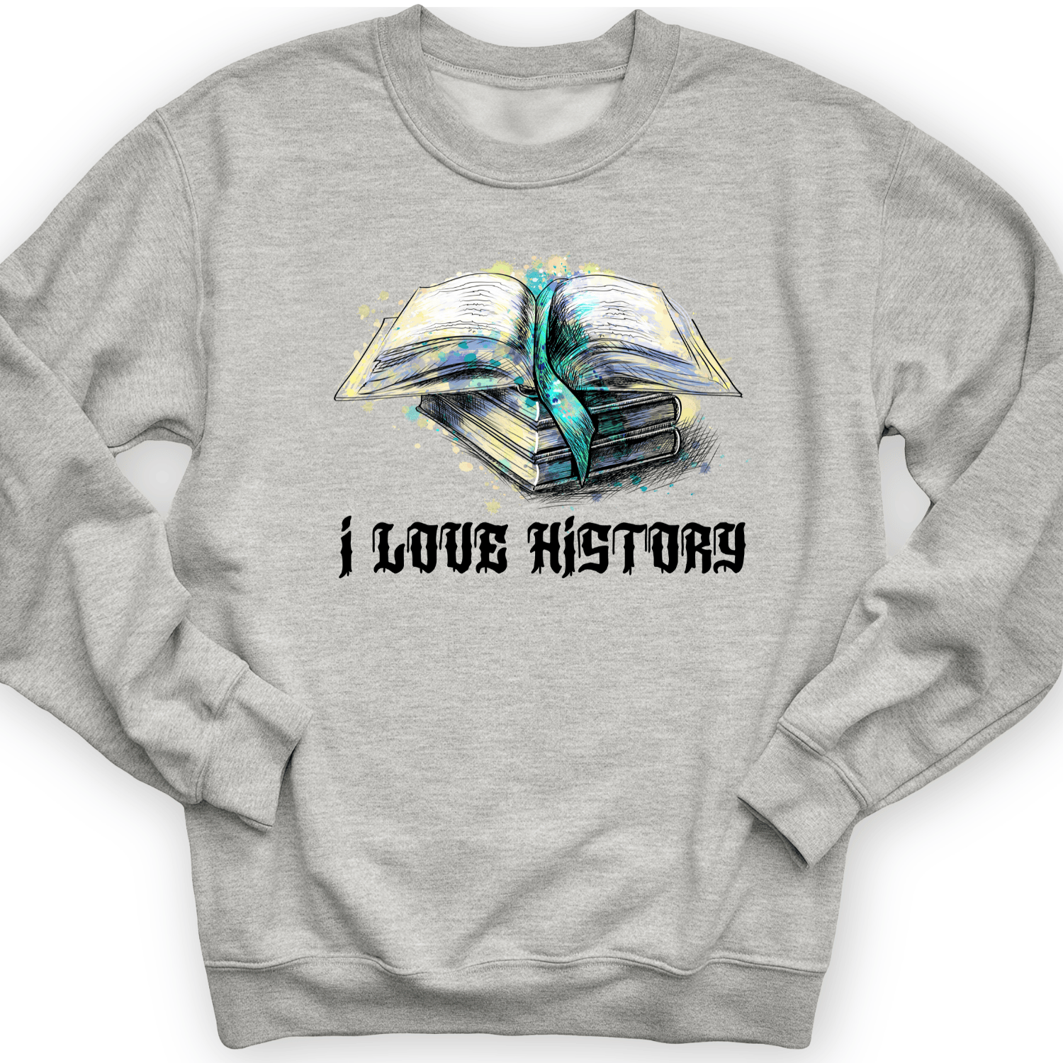 I Love History Crewneck Sport Grey / S