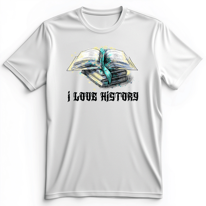 I Love History Premium Tee White / S