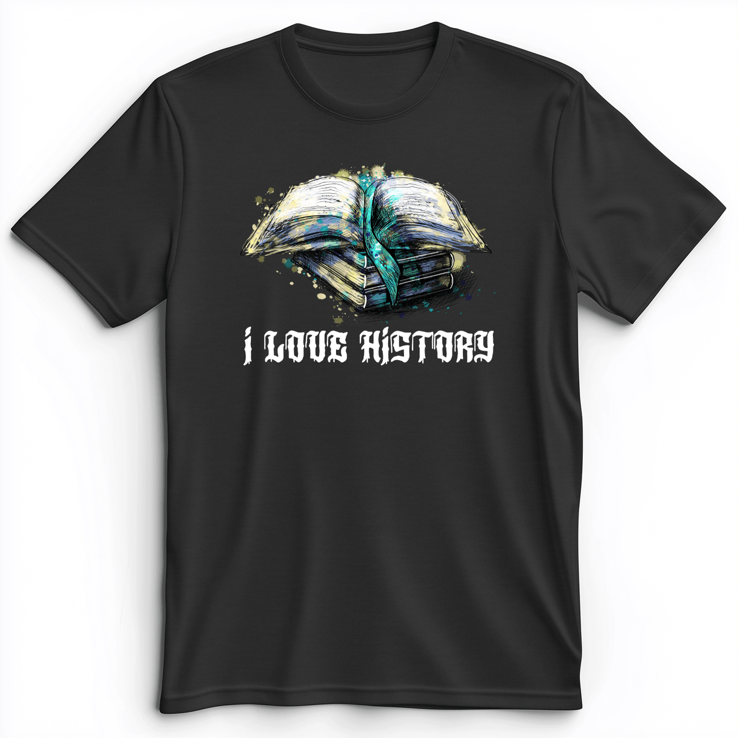 I Love History Premium Tee Dark Grey Heather / S