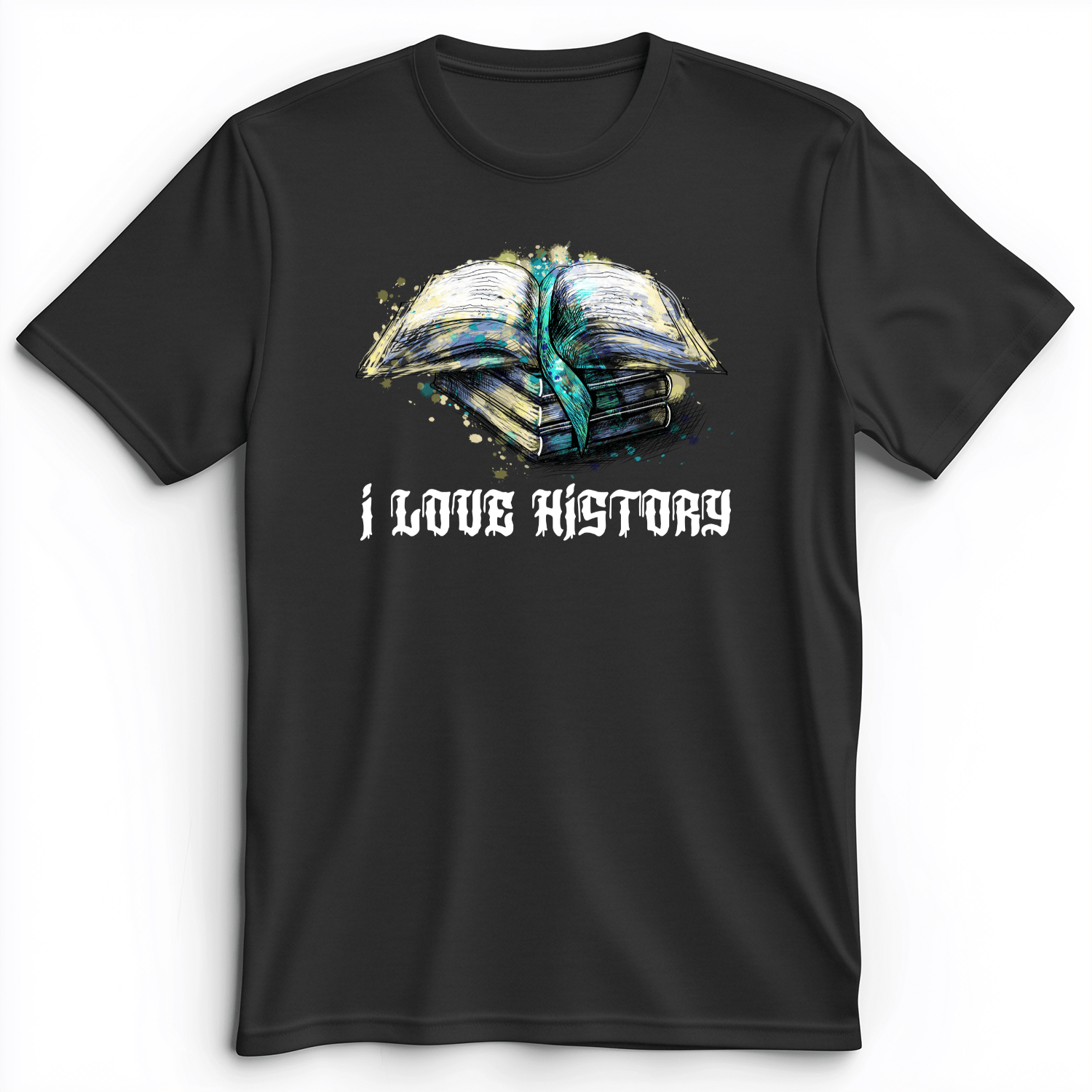 I Love History Premium Tee Dark Grey Heather / S
