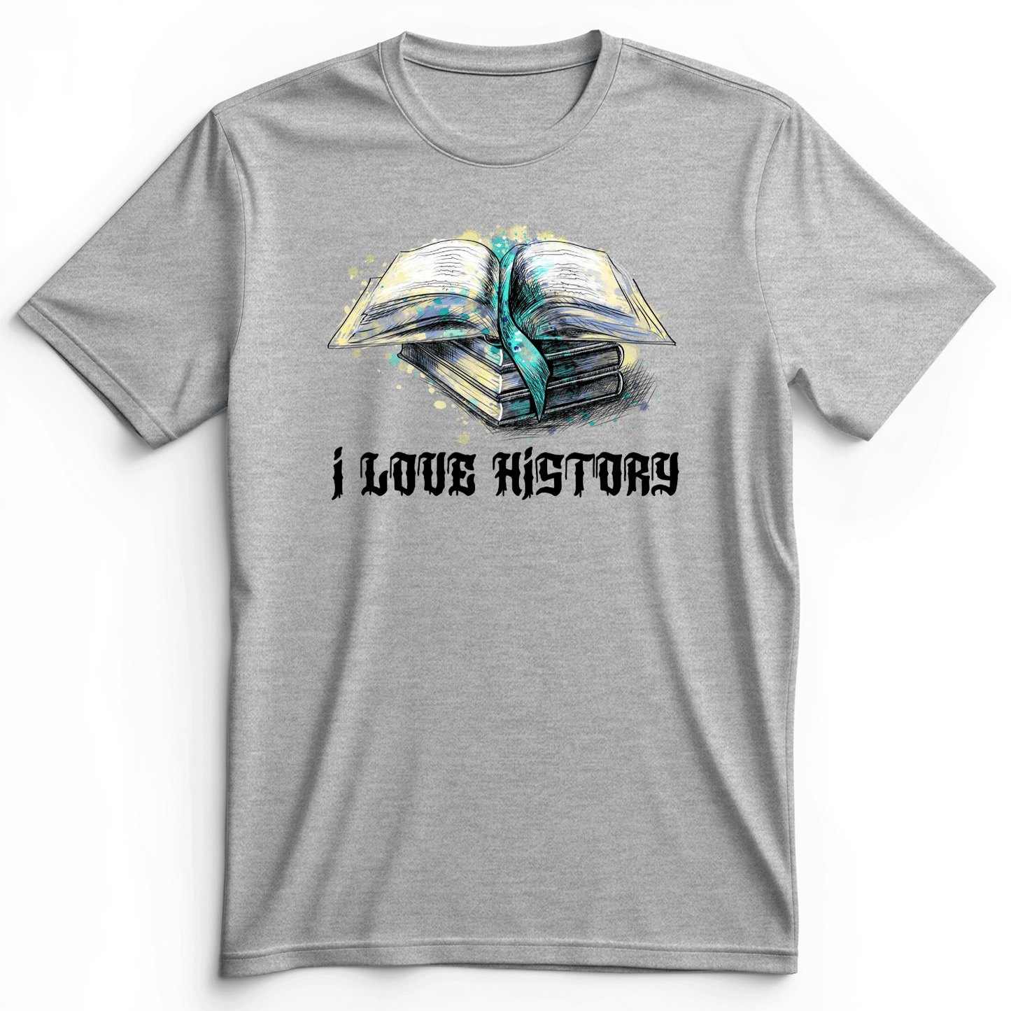 I Love History Premium Tee Athletic Heather / S