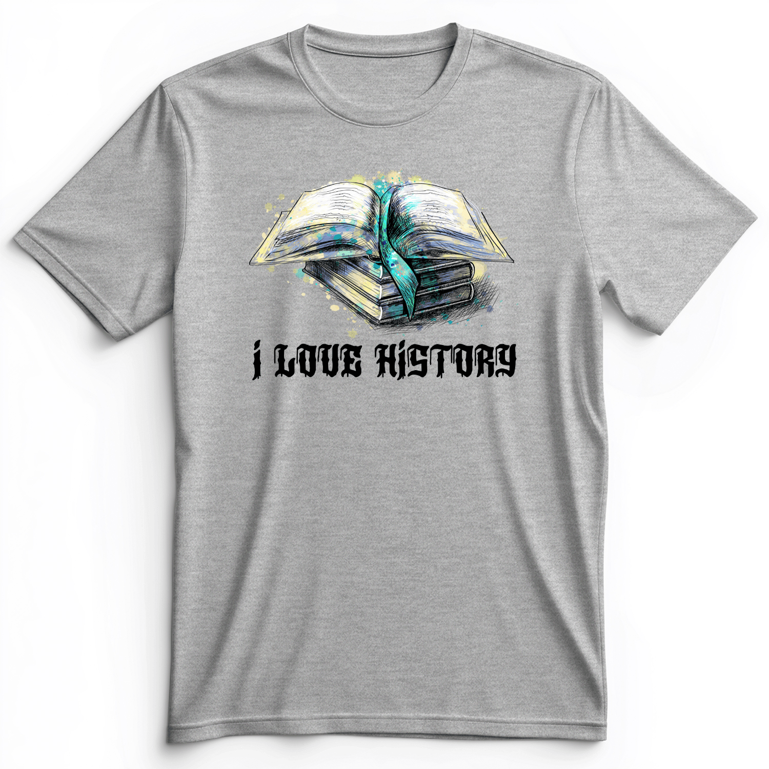 I Love History Premium Tee Athletic Heather / S