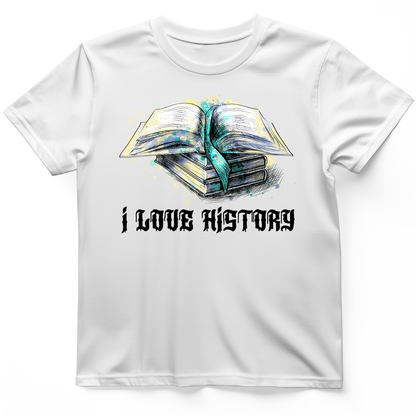 I Love History T-Shirt White / S