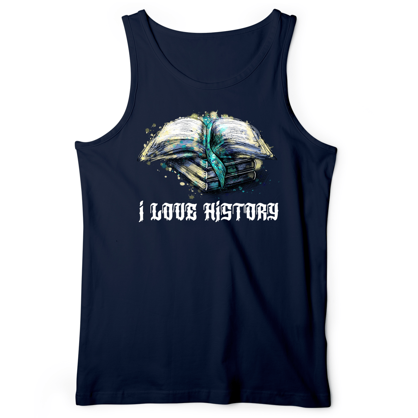 I Love History Tank Navy / XS