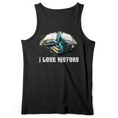 I Love History Tank Black / XS