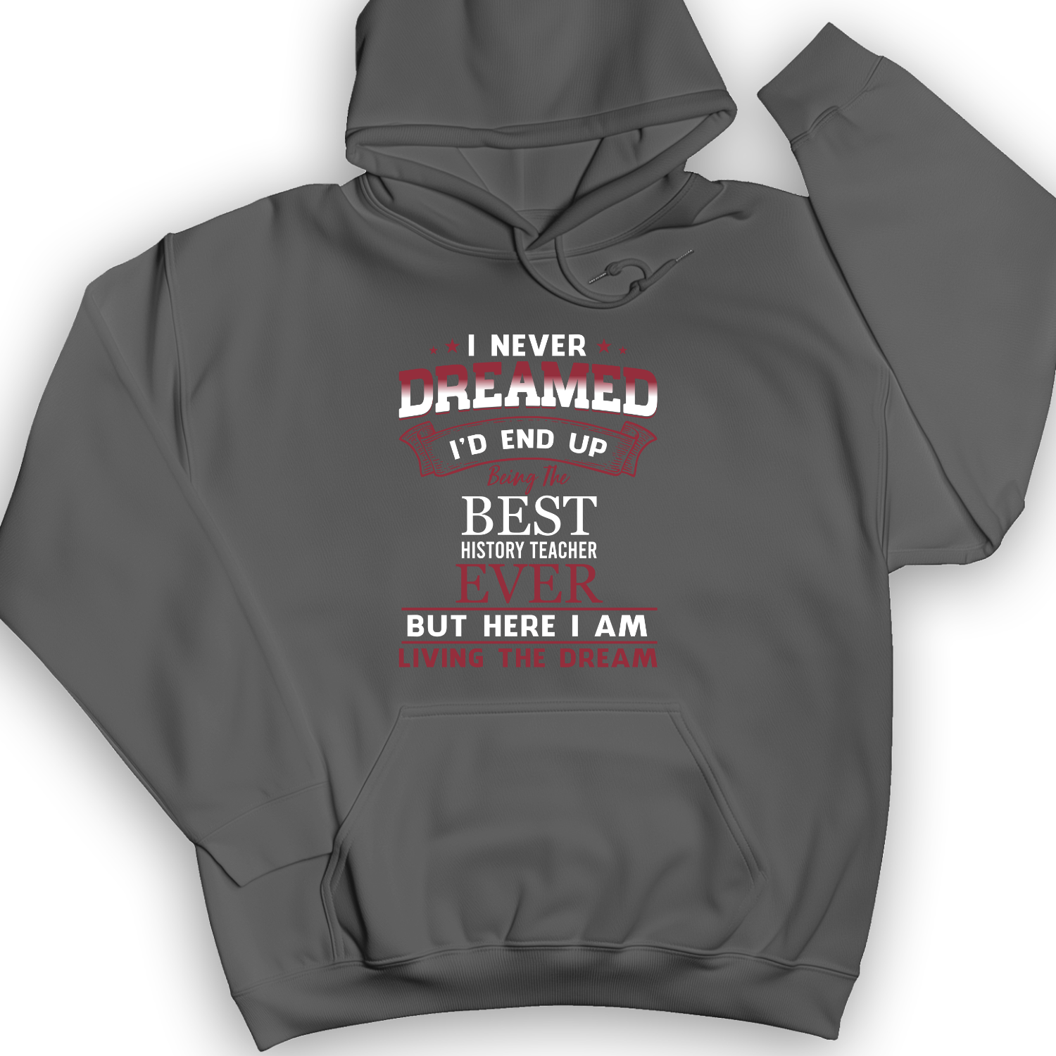 I Never Dreamed Hoodie Charcoal / S