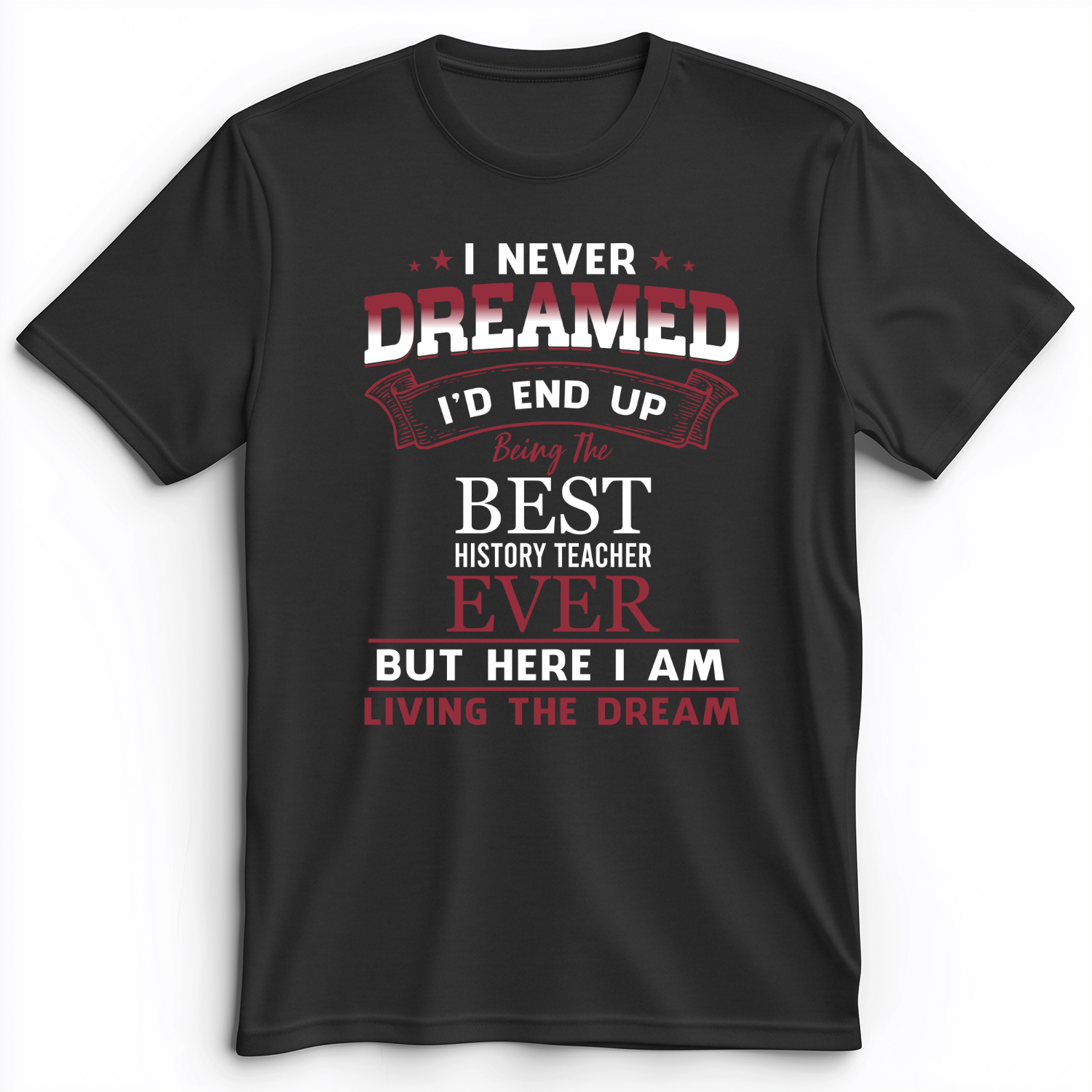 I Never Dreamed Premium Tee Dark Grey Heather / S