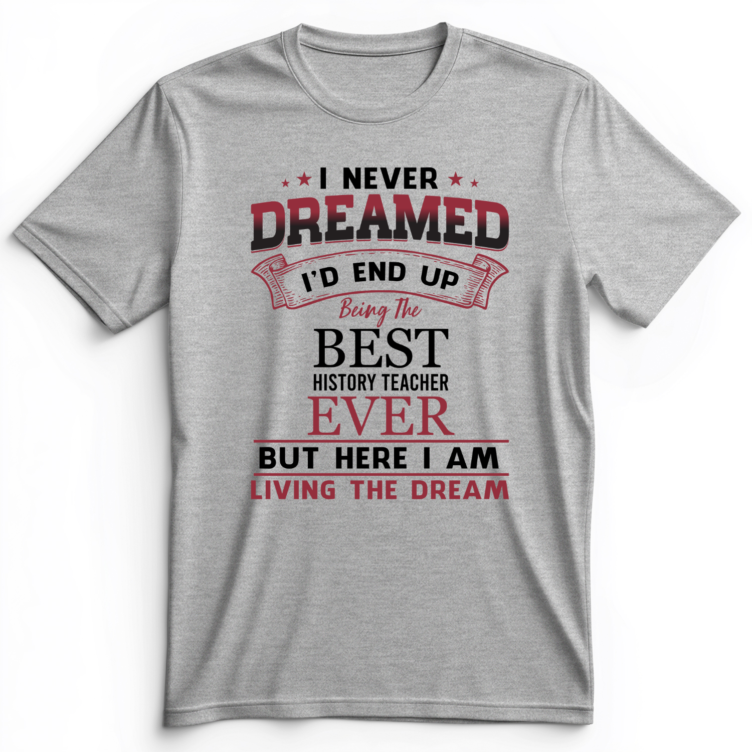I Never Dreamed Premium Tee Athletic Heather / S