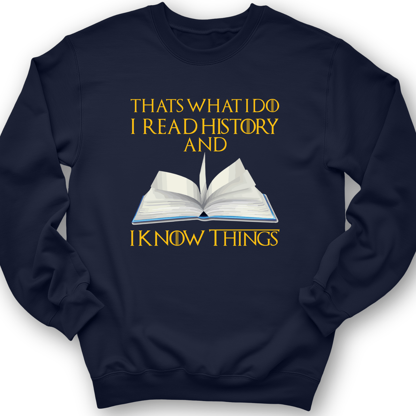 I Read History Crewneck Navy / S