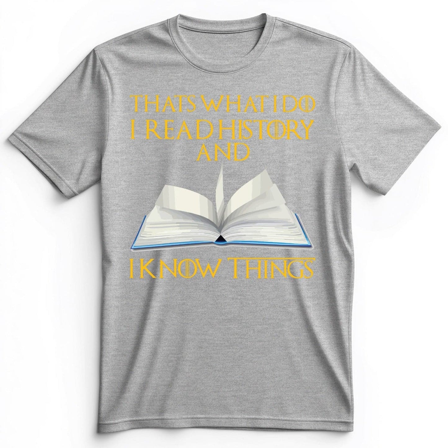 I Read History Premium Tee Athletic Heather / S