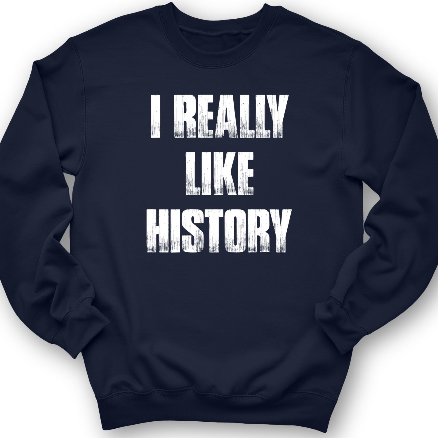 I Really Like History Crewneck Navy / S