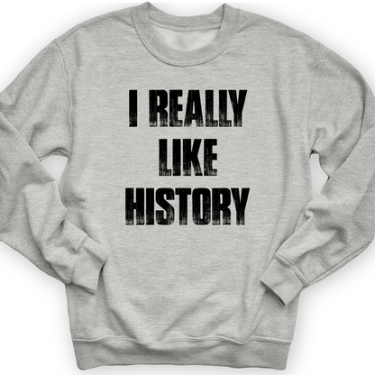 I Really Like History Crewneck Sport Grey / S