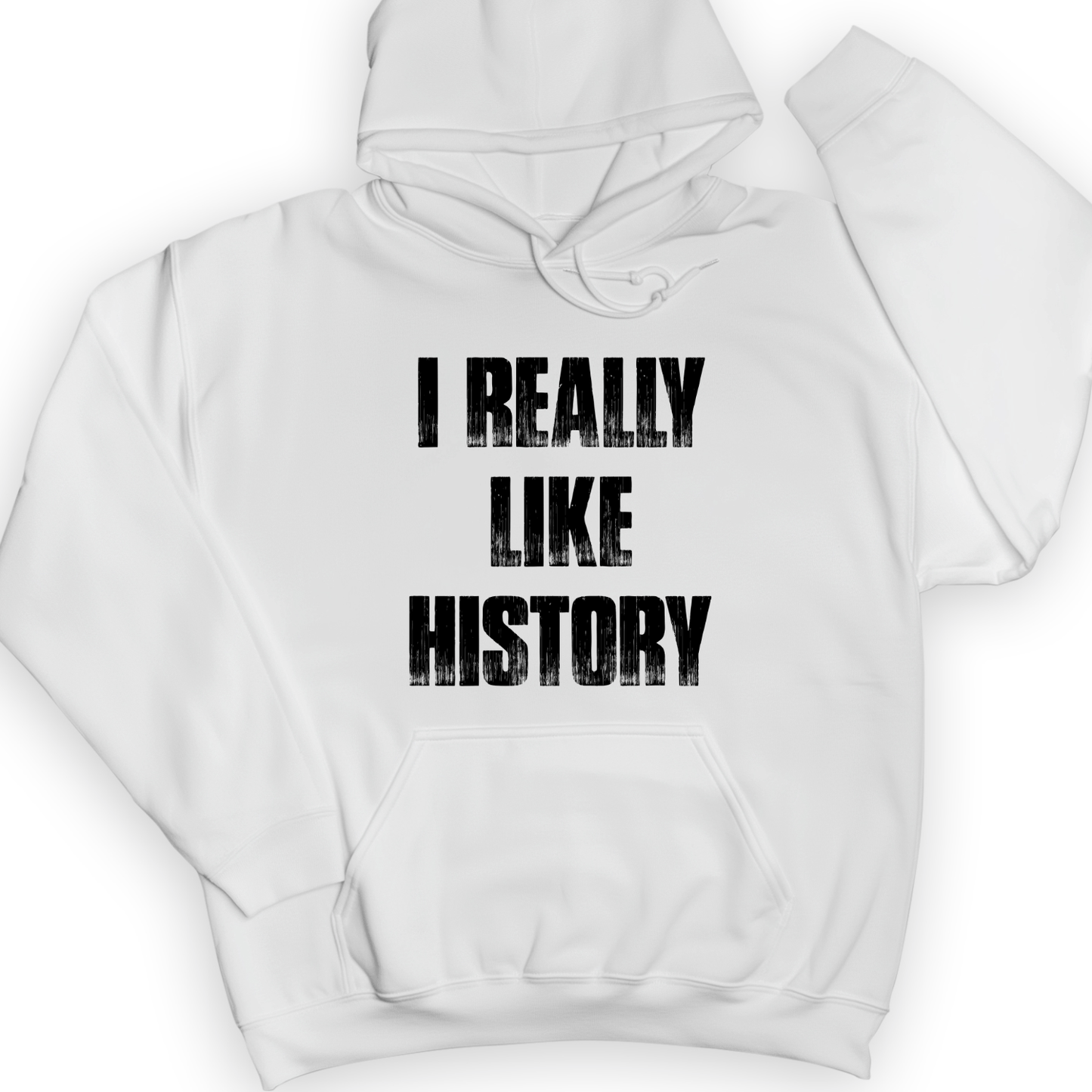 I Really Like History Hoodie White / S
