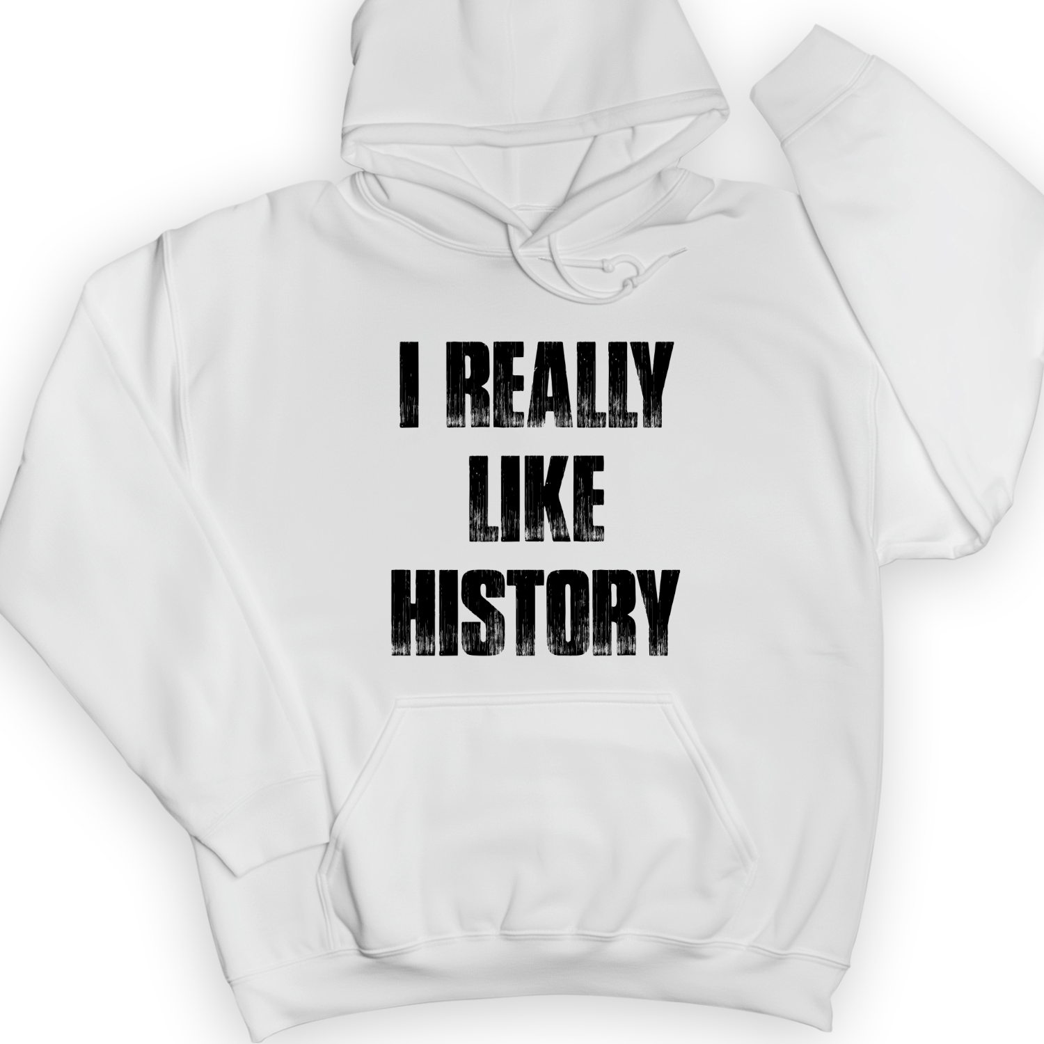 I Really Like History Hoodie White / S