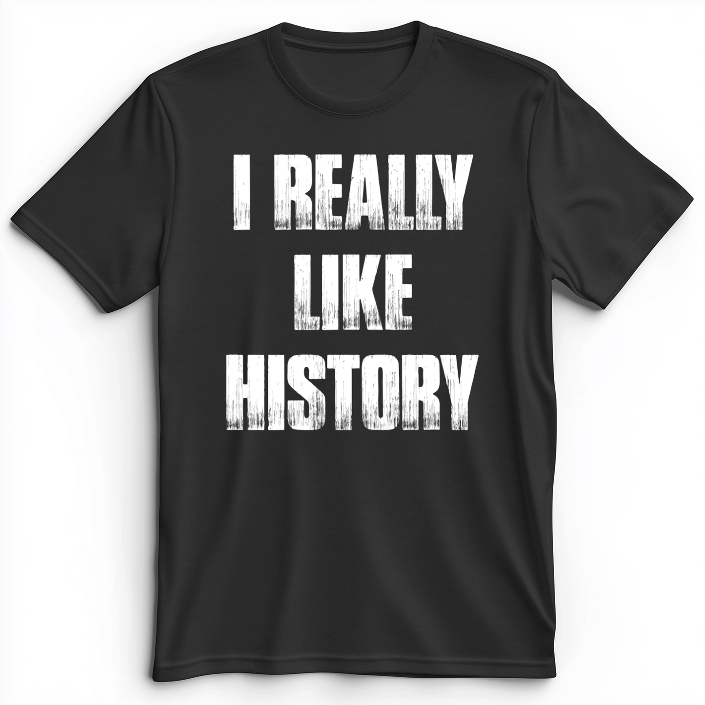 I Really Like History Premium Tee Dark Grey Heather / S