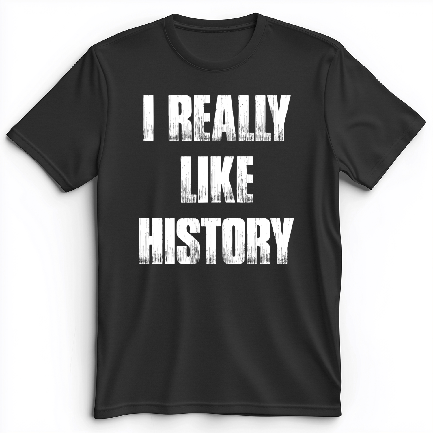 I Really Like History Premium Tee Dark Grey Heather / S