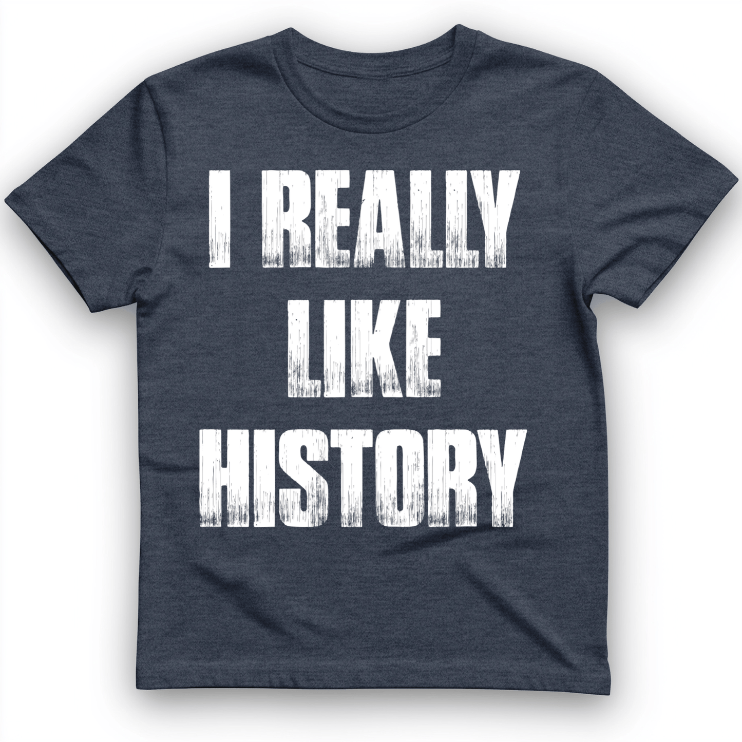 I Really Like History T-Shirt Heather Navy / S