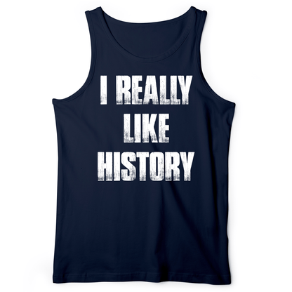 I Really Like History Tank Navy / XS