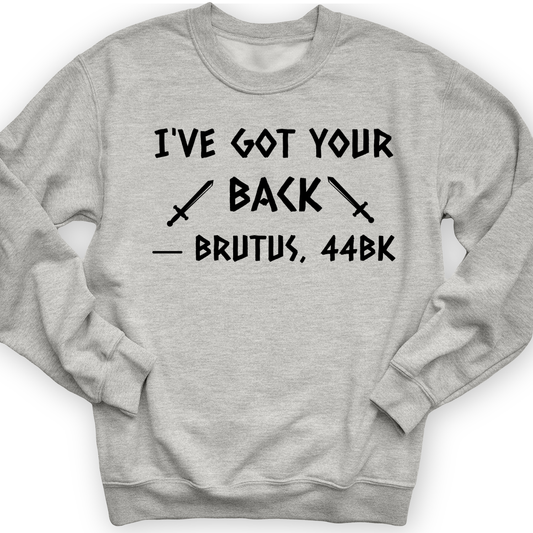 I've Got Your Back Crewneck Sport Grey / S