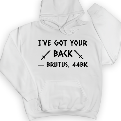I've Got Your Back Hoodie White / S