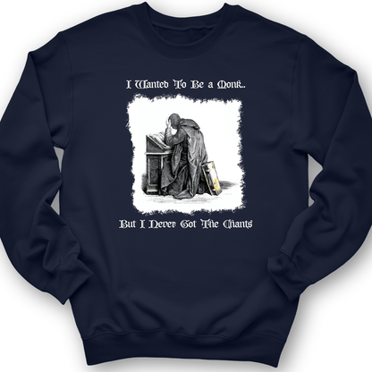 I Wanted To Be A Monk Crewneck Navy / S