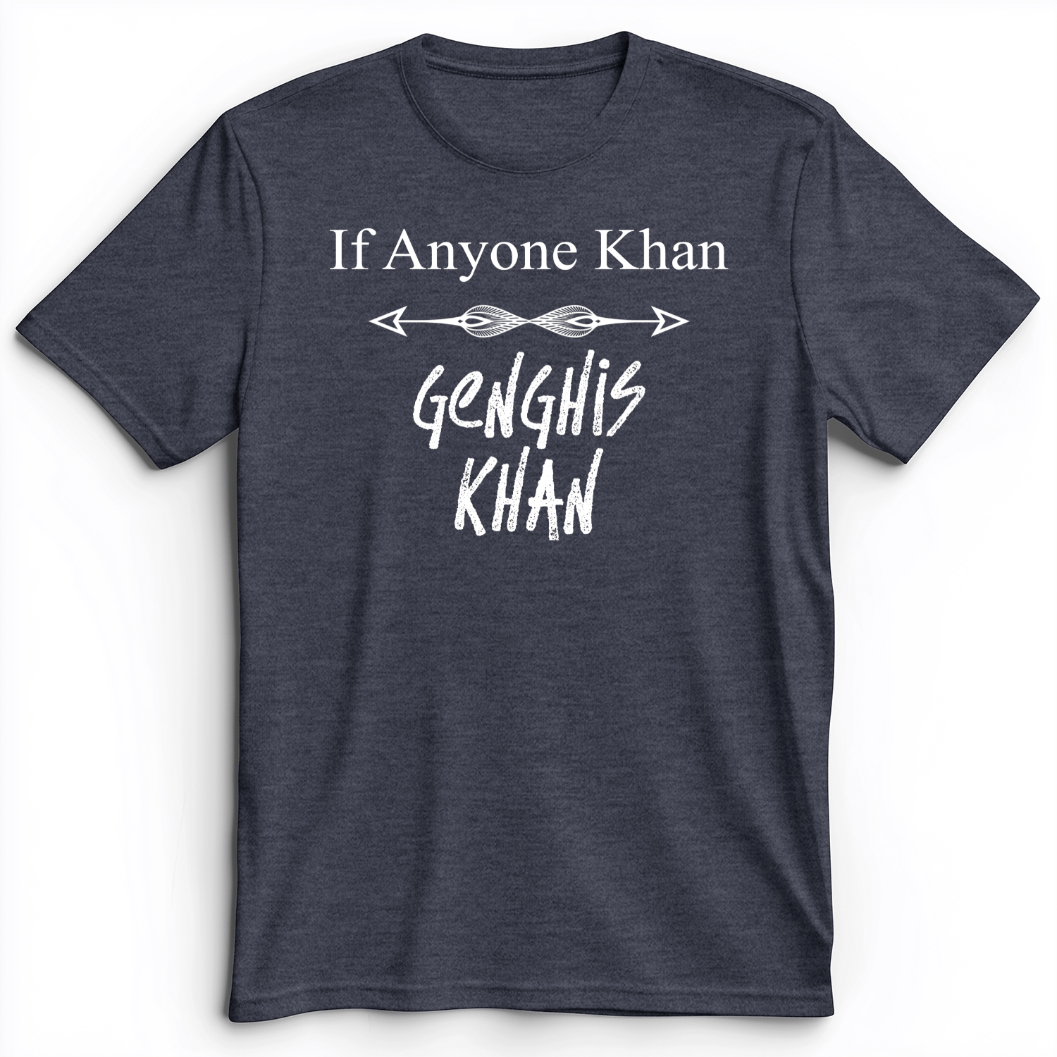 If Anyone Khan Premium Tee Heather Navy / S