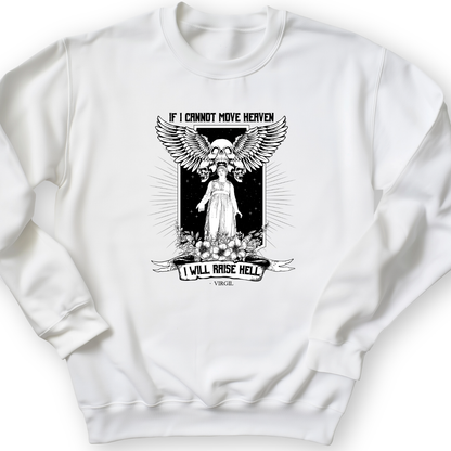 If I Cannot Move Heaven Crewneck White / S