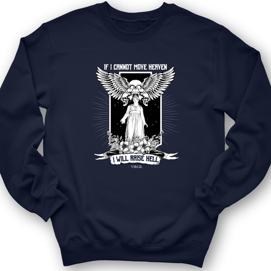If I Cannot Move Heaven Crewneck Navy / S