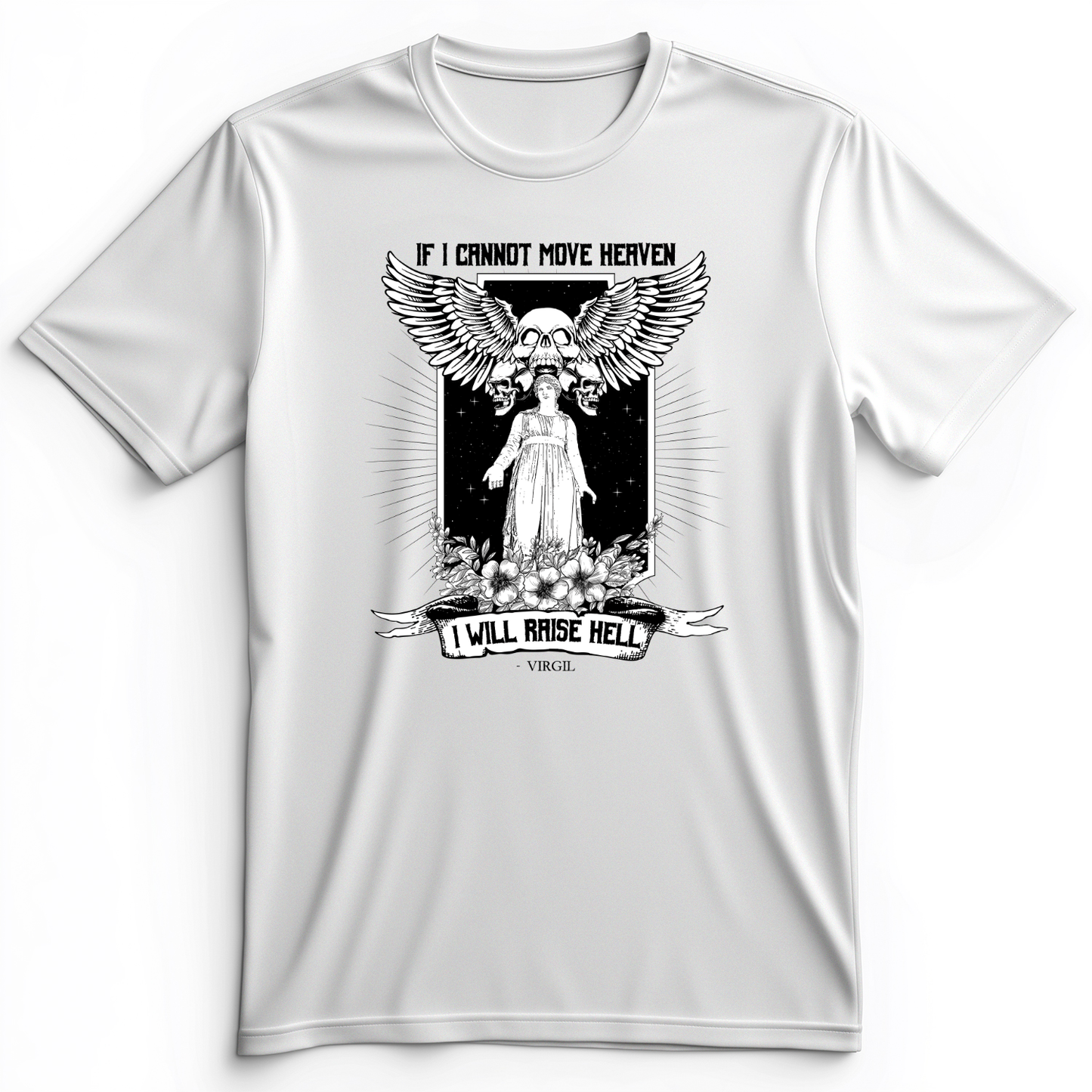 If I Cannot Move Heaven Premium Tee White / S