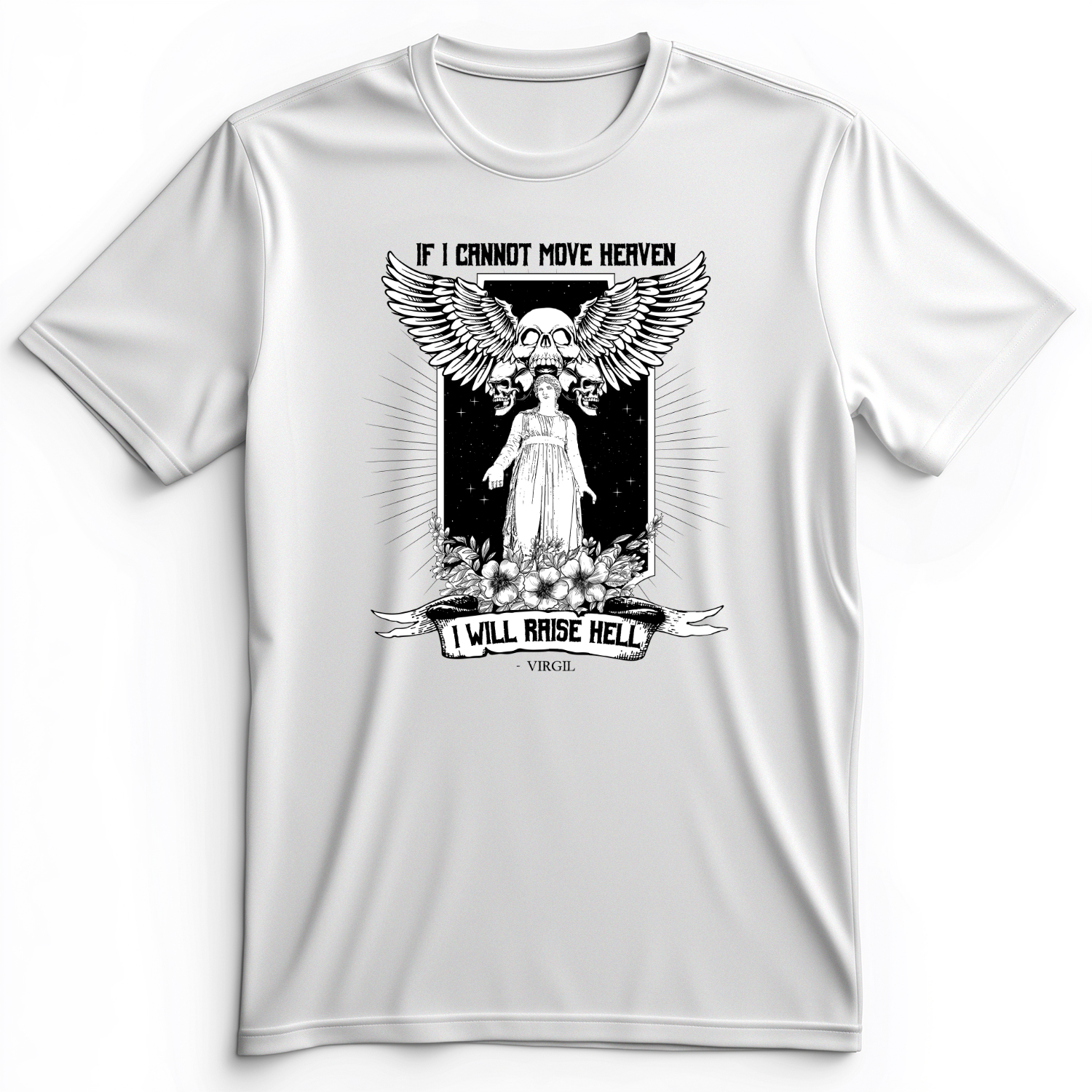 If I Cannot Move Heaven Premium Tee White / S