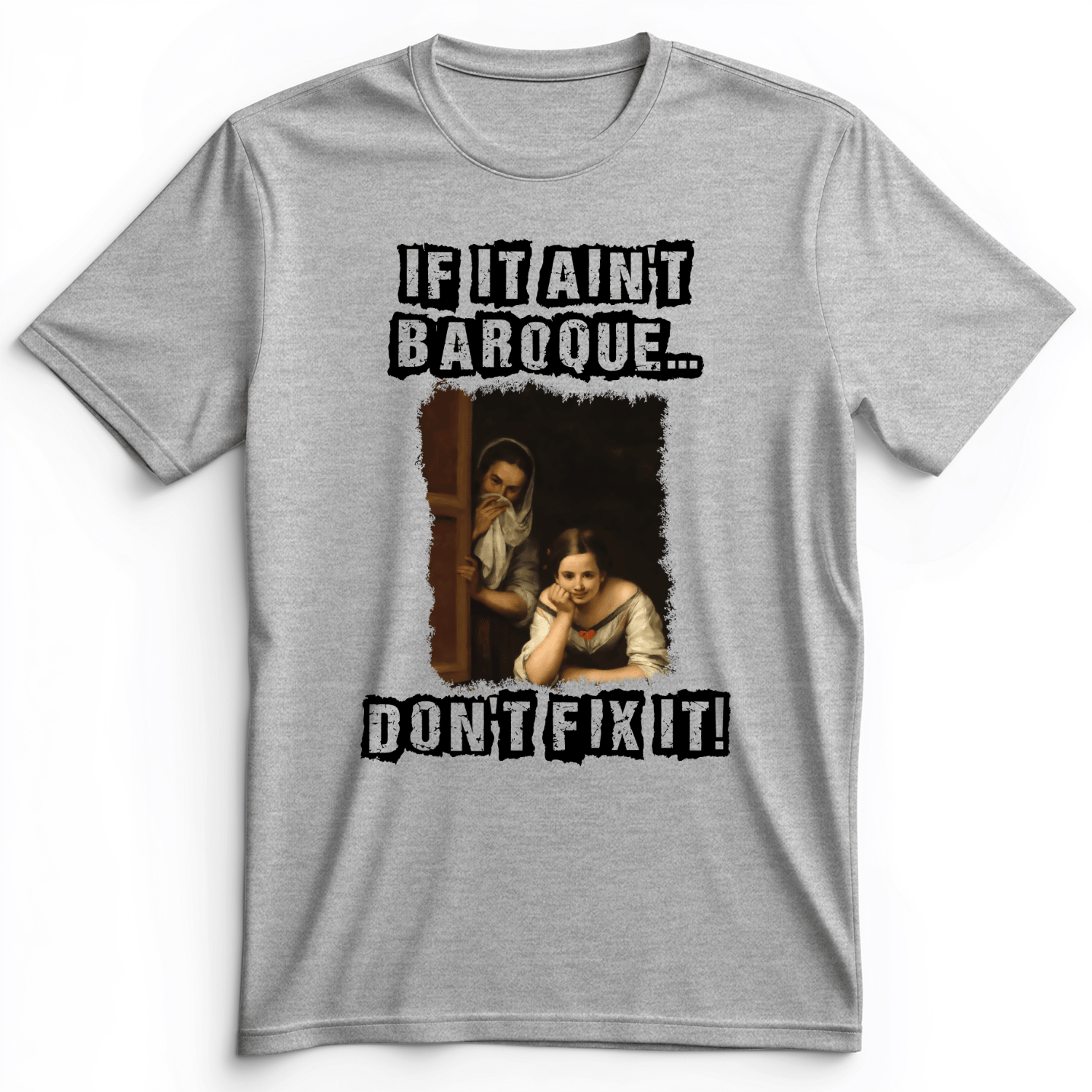 If It Ain't Baroque Premium Tee Athletic Heather / S