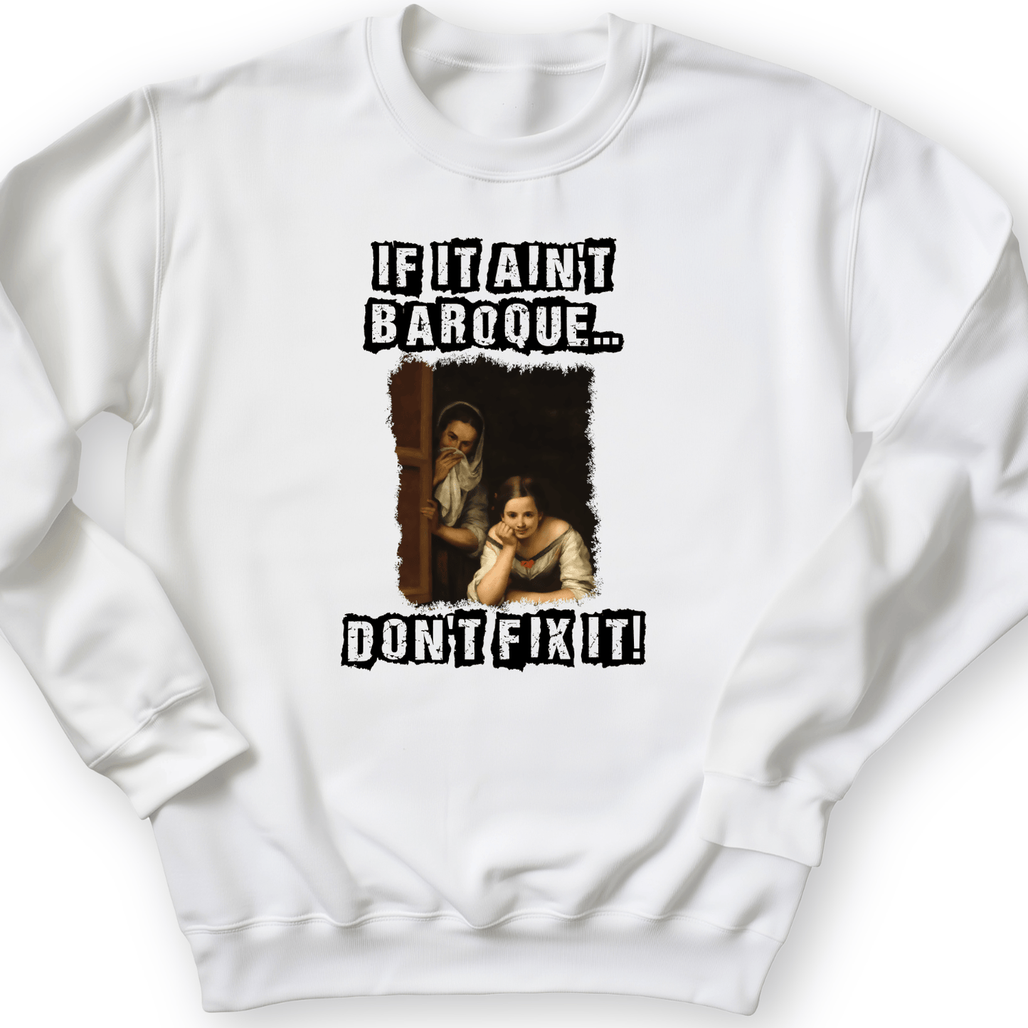 If It Aint Baroque Crewneck White / S