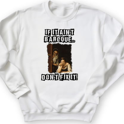 If It Aint Baroque Crewneck White / S