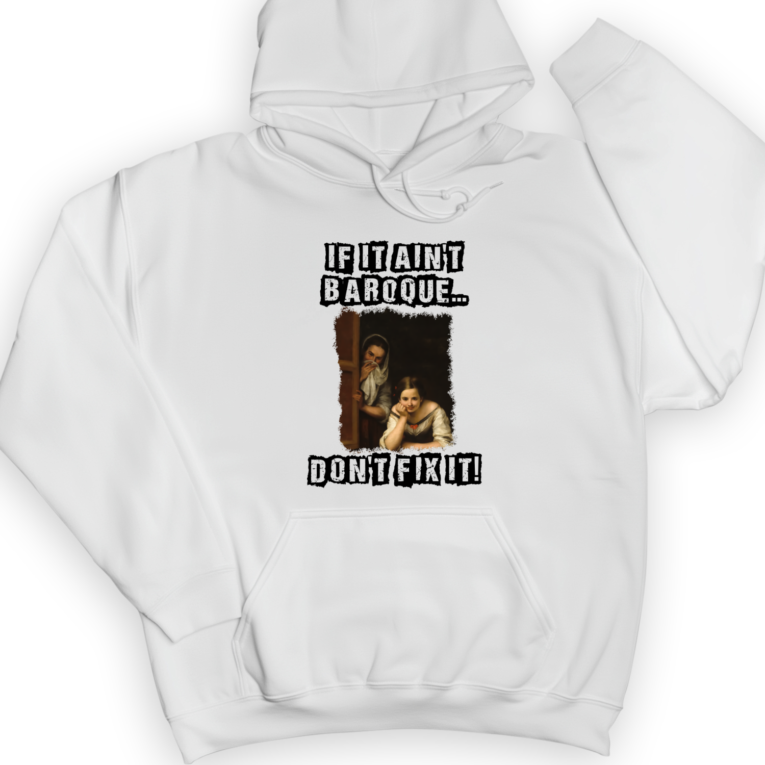 If It Aint Baroque Hoodie White / S